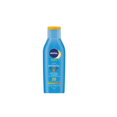 Lotiune cu protectie solara si bronzare Nivea Sun Protect & Bronze SPF 20, 200 ml