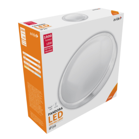 Aplica - Plafoniera LED Avide, Pandora, 18W, 330 x 100 mm, 4000 K, Alb