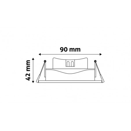 Spot cu LED 7W, 6400k, 677lm, IP20, Avide