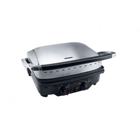Gratar electric Heinner Master Collection HEG-1800XMC, 1800 W, Functie pastrare la cald, 230 x 290 mm, Argintiu/Negru