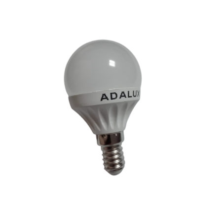Bec cu led sferic E14 lumina rece Adalux